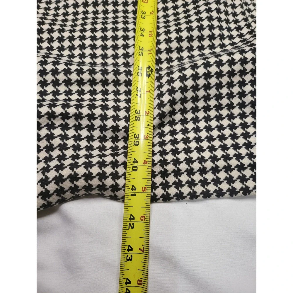 Julian Taylor New York Houndstooth Longline Jacket Blazer Black White Size 22W - Picture 5 of 7